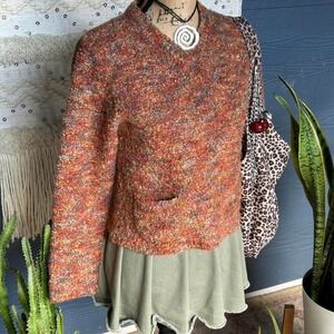 Vintage 90s Copper Key multicoloured wool blend sweater Size M